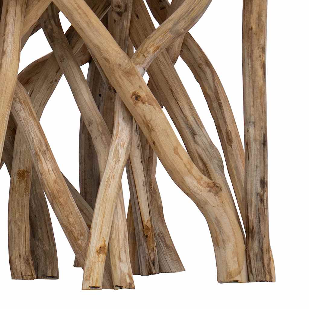 Log Coffee Table 40x40x40 cm Mixed Recycled Wood