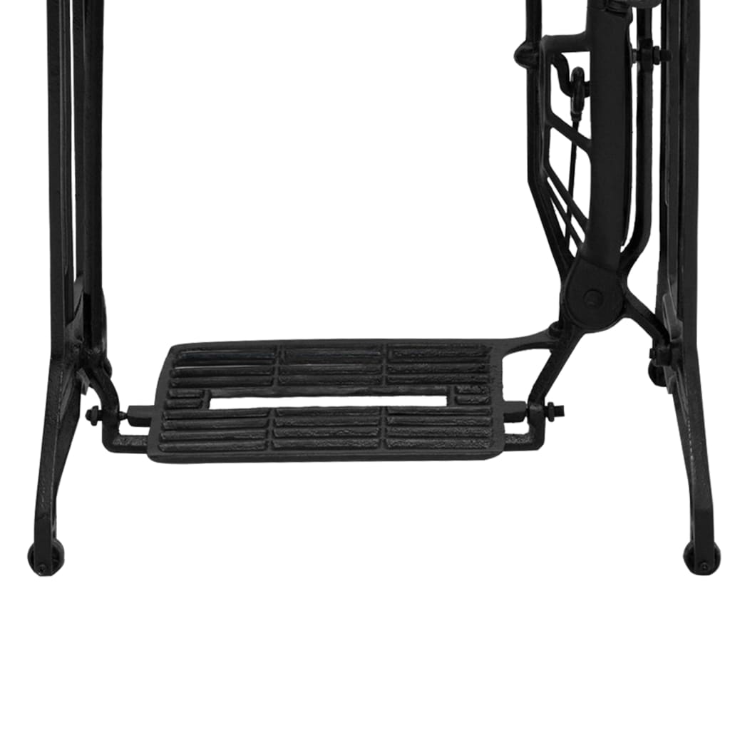 Industrial Rustic Wooden Solid Teak Wood Sewing Machine Console Table 110x40x75 cm