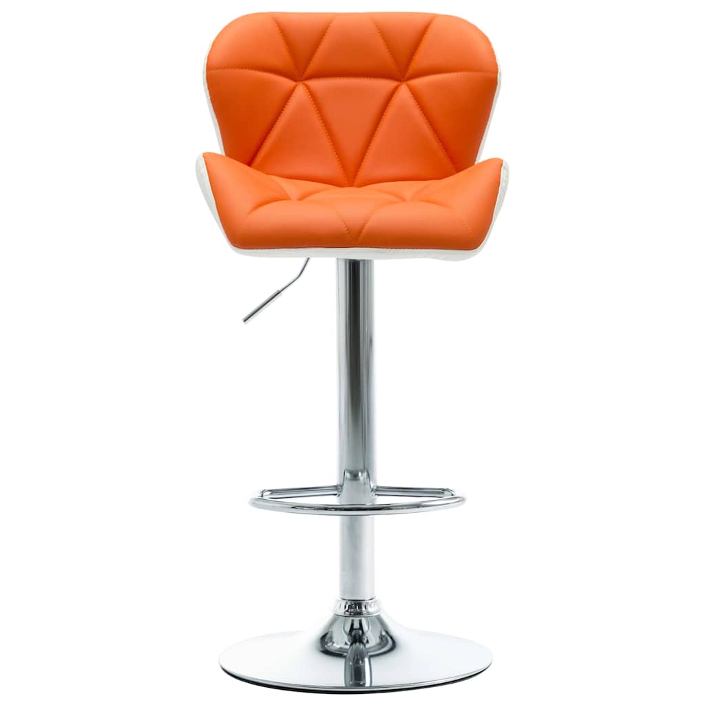 Bar Stool Orange 44 x 48 x 105.5 cm Faux leather
