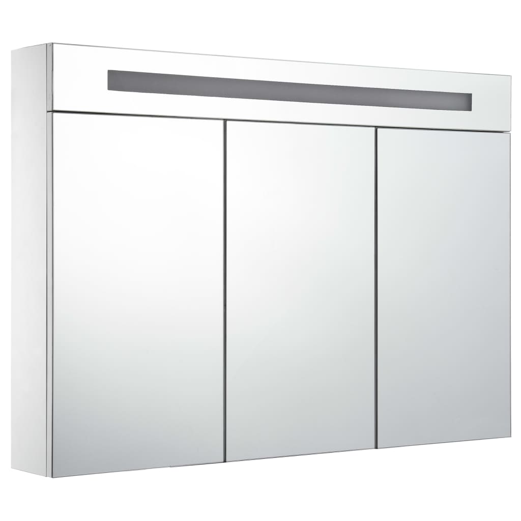 LED Bathroom Mirror Cabinet 88x13x62 cm