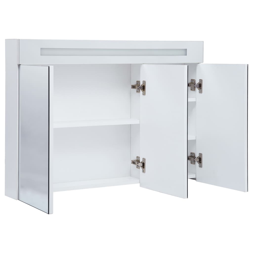 LED Bathroom Mirror Cabinet 88x13x62 cm
