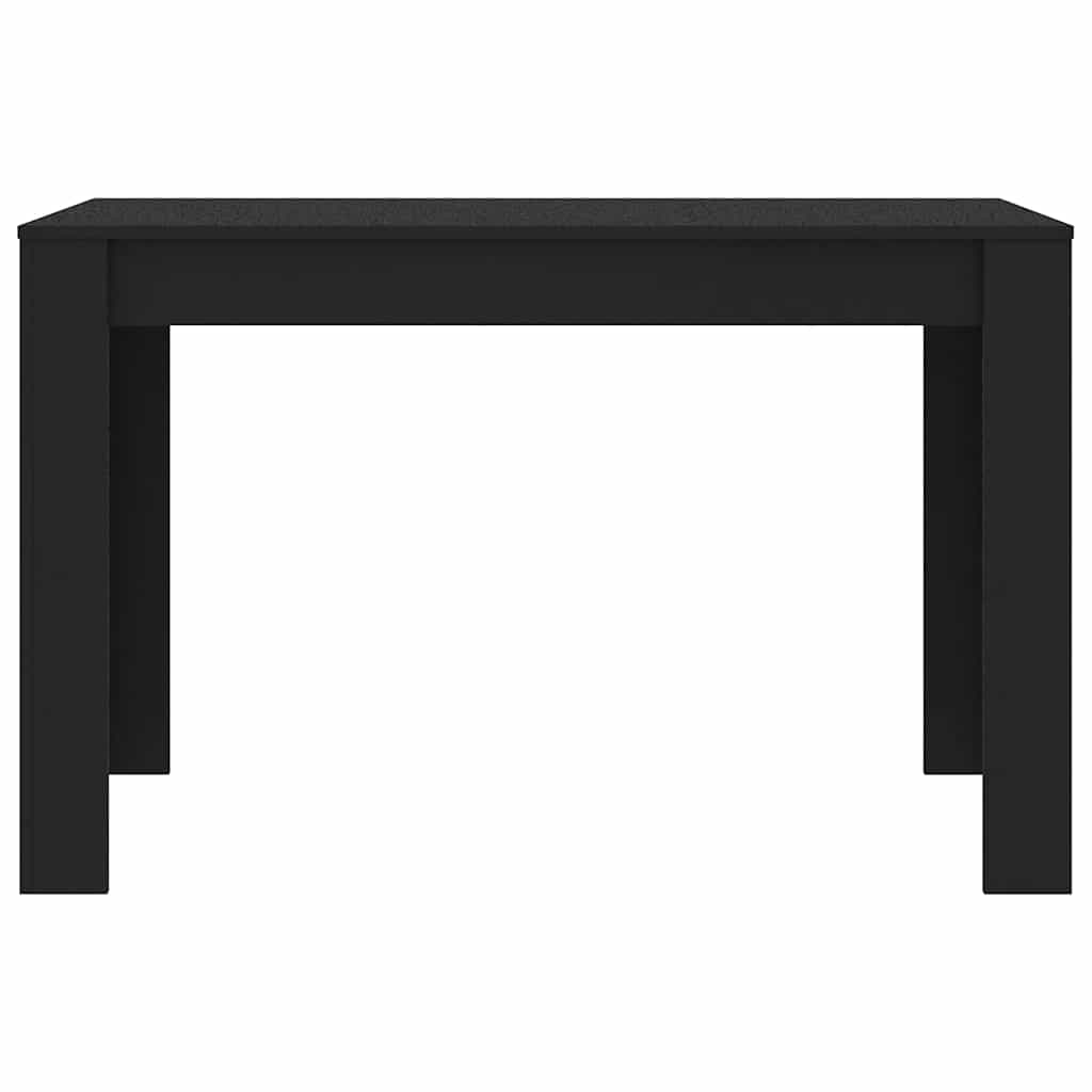 Dining Table Black 120x60x76 cm Engineered Wood