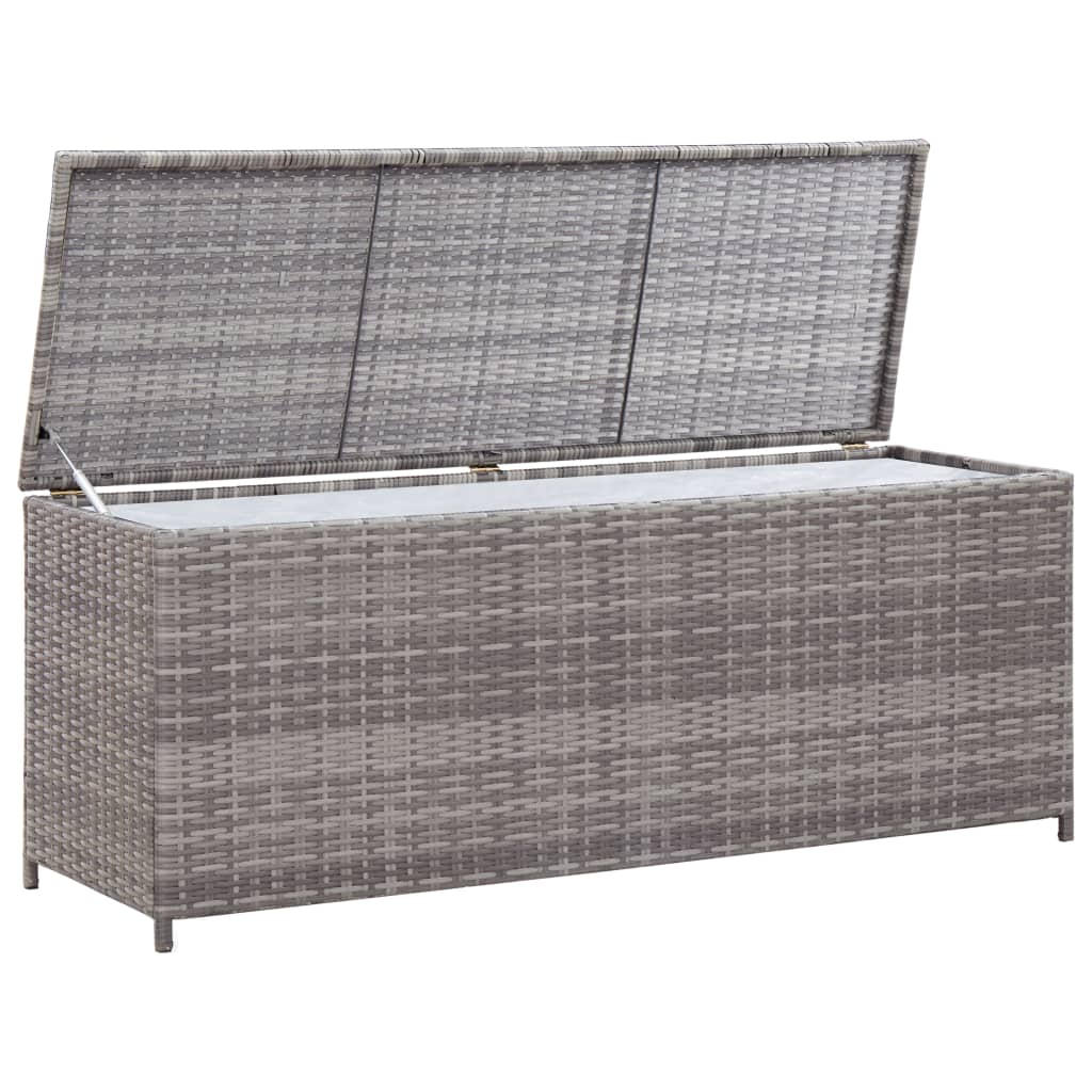 Outdoor Patio Poly Rattan Garden Storage Box Cushion Boxes Chest Cabinet