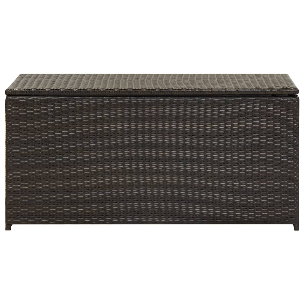 Outdoor Patio Poly Rattan 190L Garden Storage Box Cushion Boxes Cabinet Unit