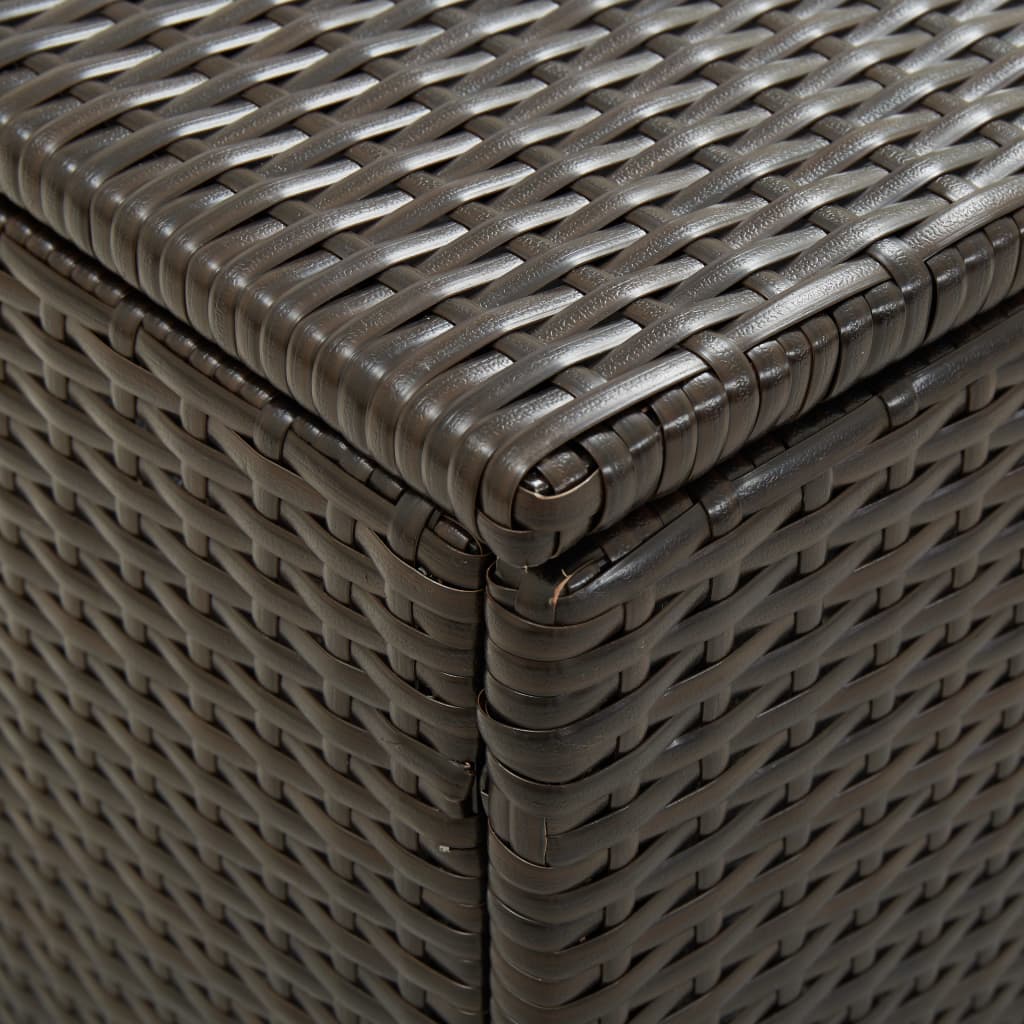 Outdoor Patio Poly Rattan 190L Garden Storage Box Cushion Boxes Cabinet Unit