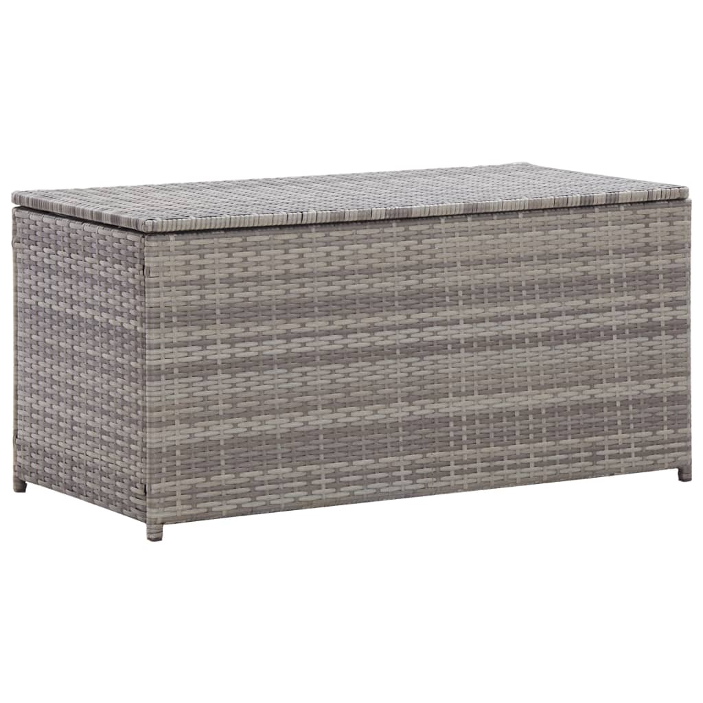 Outdoor Patio Poly Rattan 190L Garden Storage Box Cushion Boxes Cabinet Unit