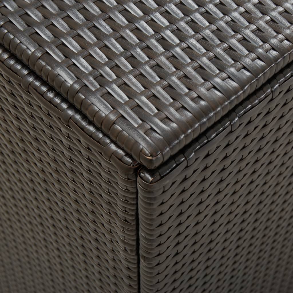 Outdoor Patio Poly Rattan Large Garden Storage Box Cushion Boxes Cabinet Unit