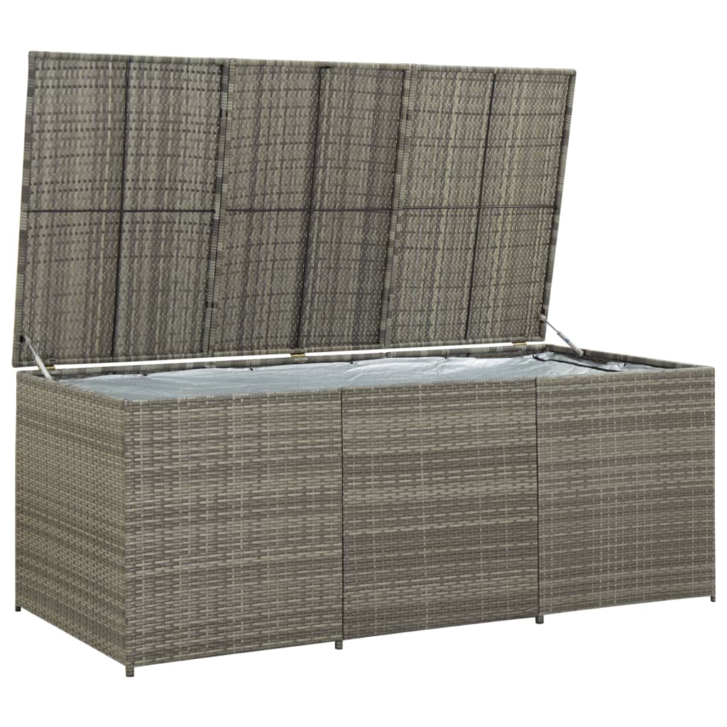 Outdoor Patio Poly Rattan Large Garden Storage Box Cushion Boxes Cabinet Unit