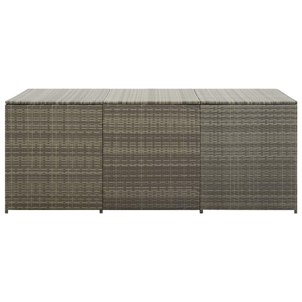 Outdoor Patio Poly Rattan Large Garden Storage Box Cushion Boxes Cabinet Unit
