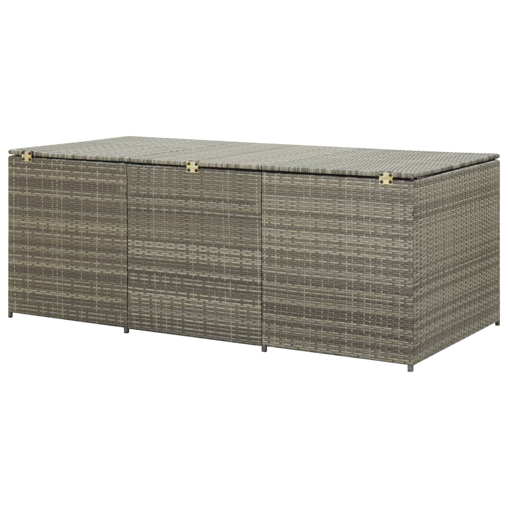 Outdoor Patio Poly Rattan Large Garden Storage Box Cushion Boxes Cabinet Unit