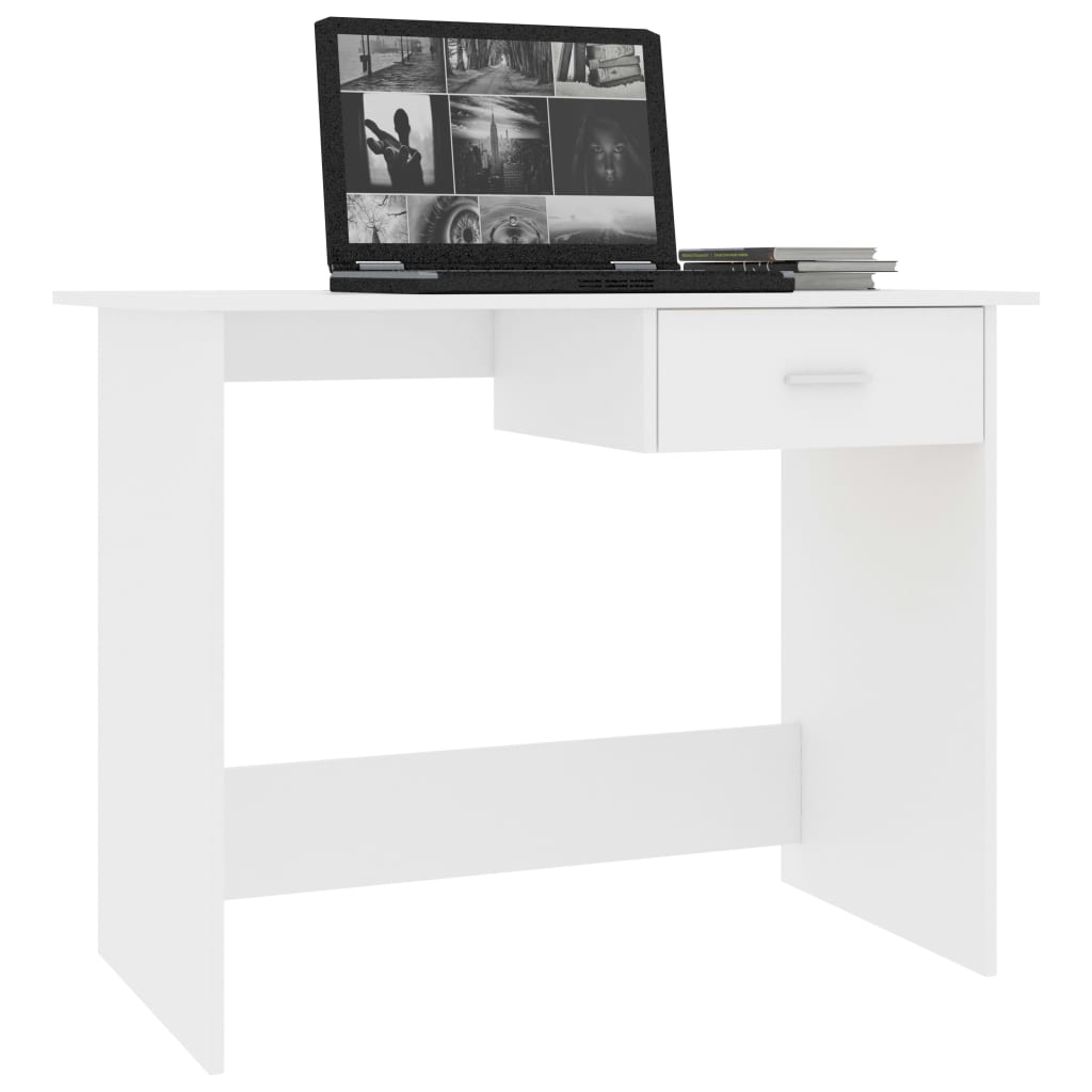 Modern Wooden Home Office Computer Desk Writing Table With Storage Drawer Wood
