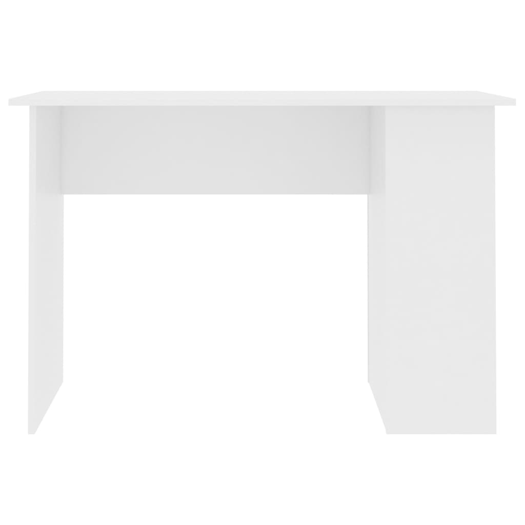 Desk White 110x60x73 cm Engineered Wood