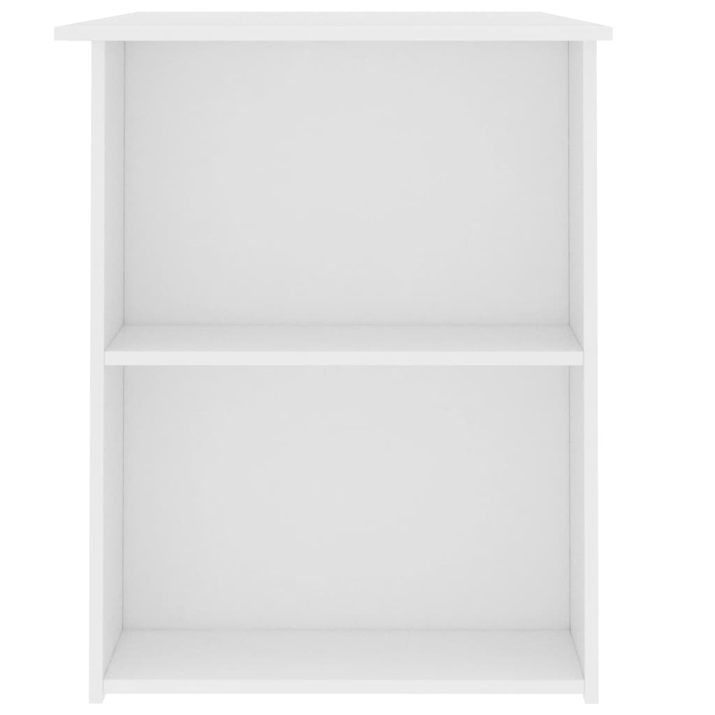 Desk White 110x60x73 cm Engineered Wood