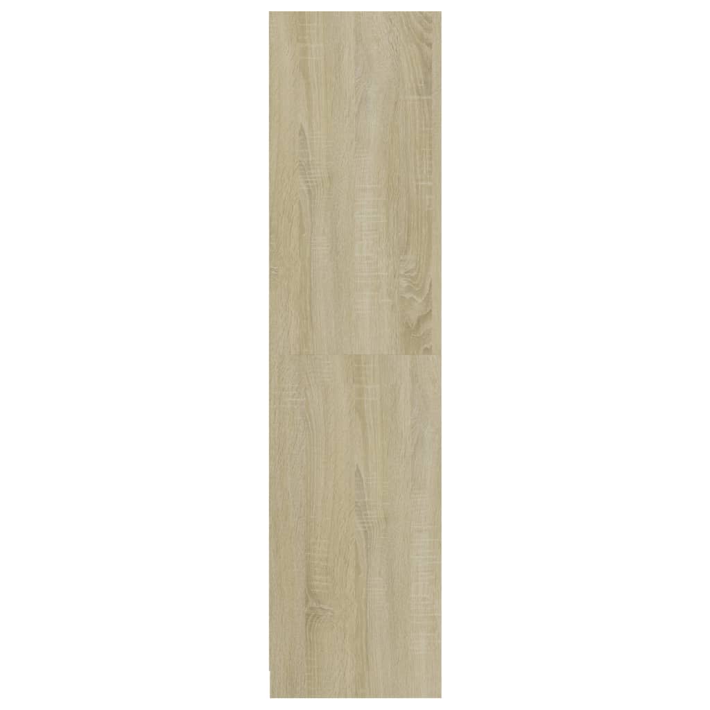 Modern Wooden Open Bedroom Wardrobe With Hanging Clothes Rail & Storage Drawers