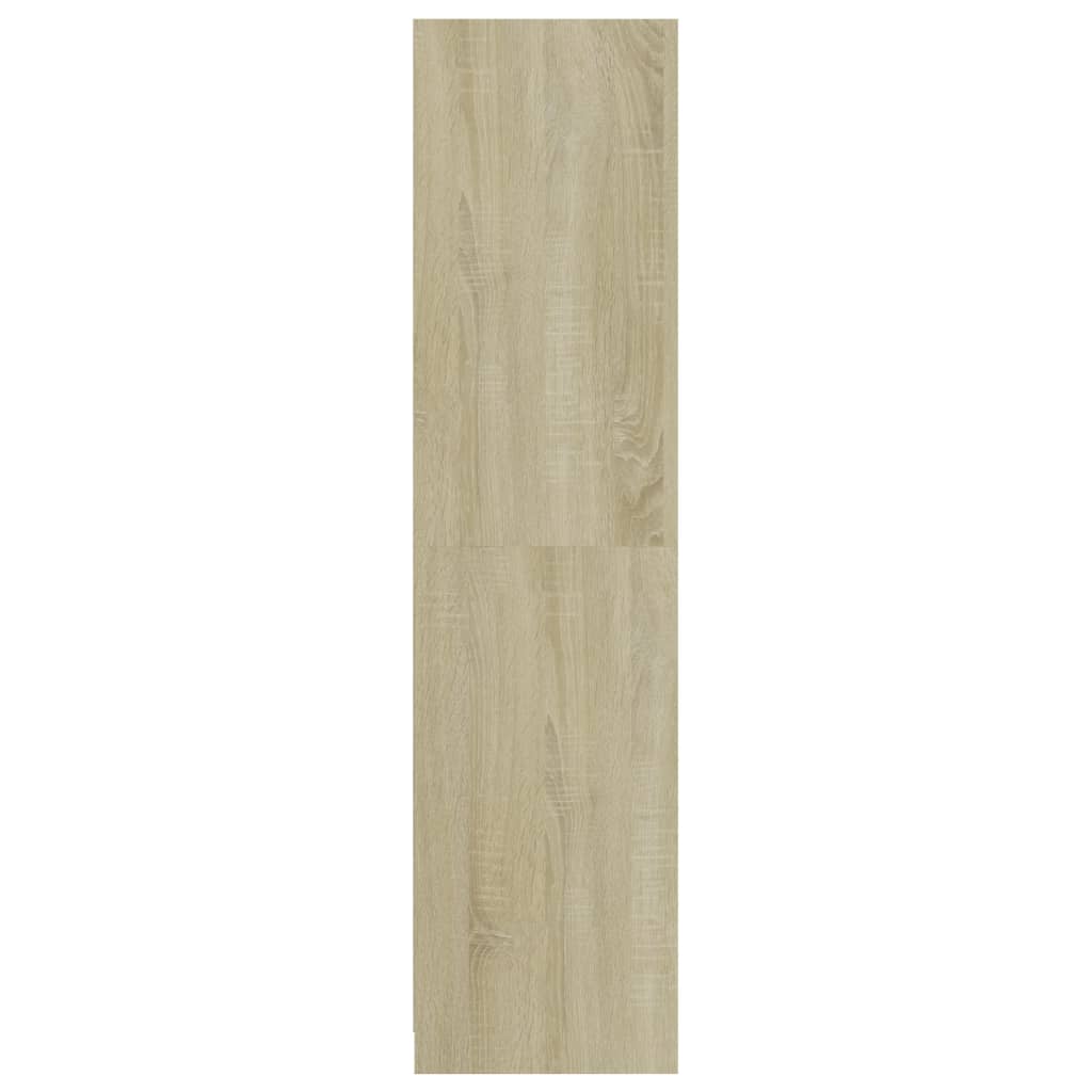 Modern Wooden 50cm Open Tall Bedroom Wardrobe With 2 Drawers Hanging Rail