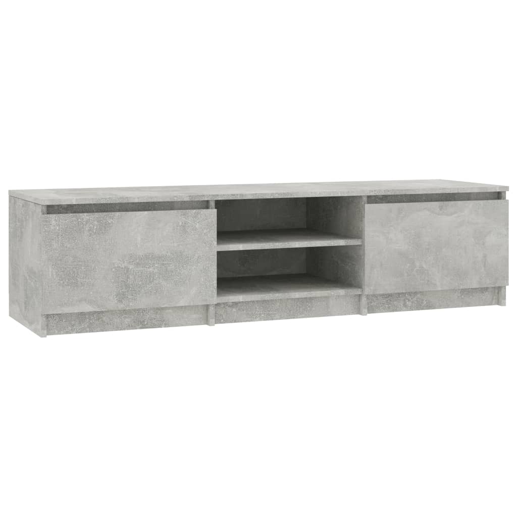 TV Cabinet Concrete Grey 140x40x35.5 cm Engineered Wood