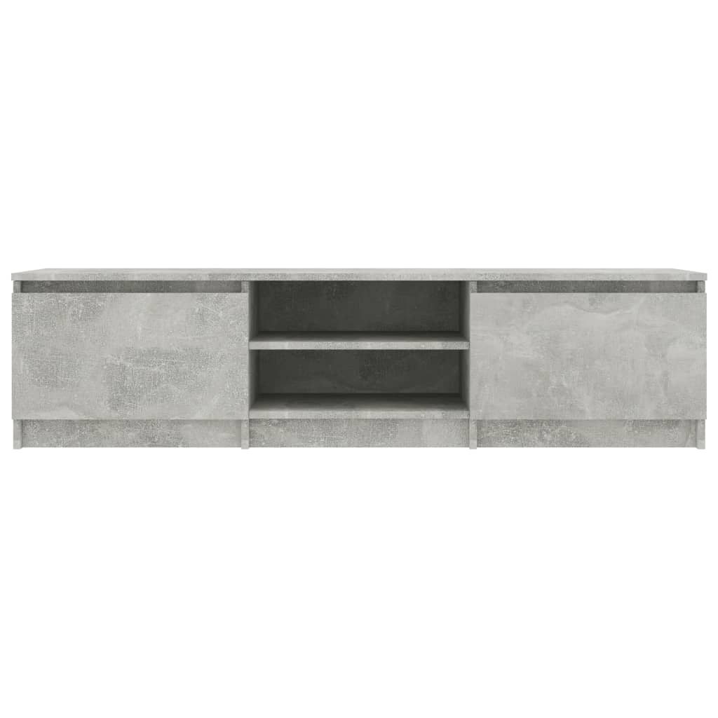 TV Cabinet Concrete Grey 140x40x35.5 cm Engineered Wood