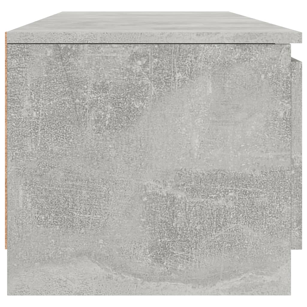 TV Cabinet Concrete Grey 140x40x35.5 cm Engineered Wood