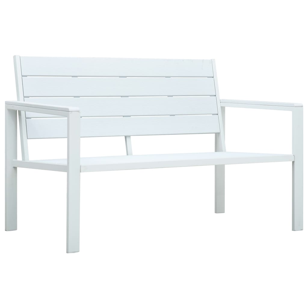 Outdoor Patio 2-Seater Wood Look Bench Outside Chair Seat Seating Benches