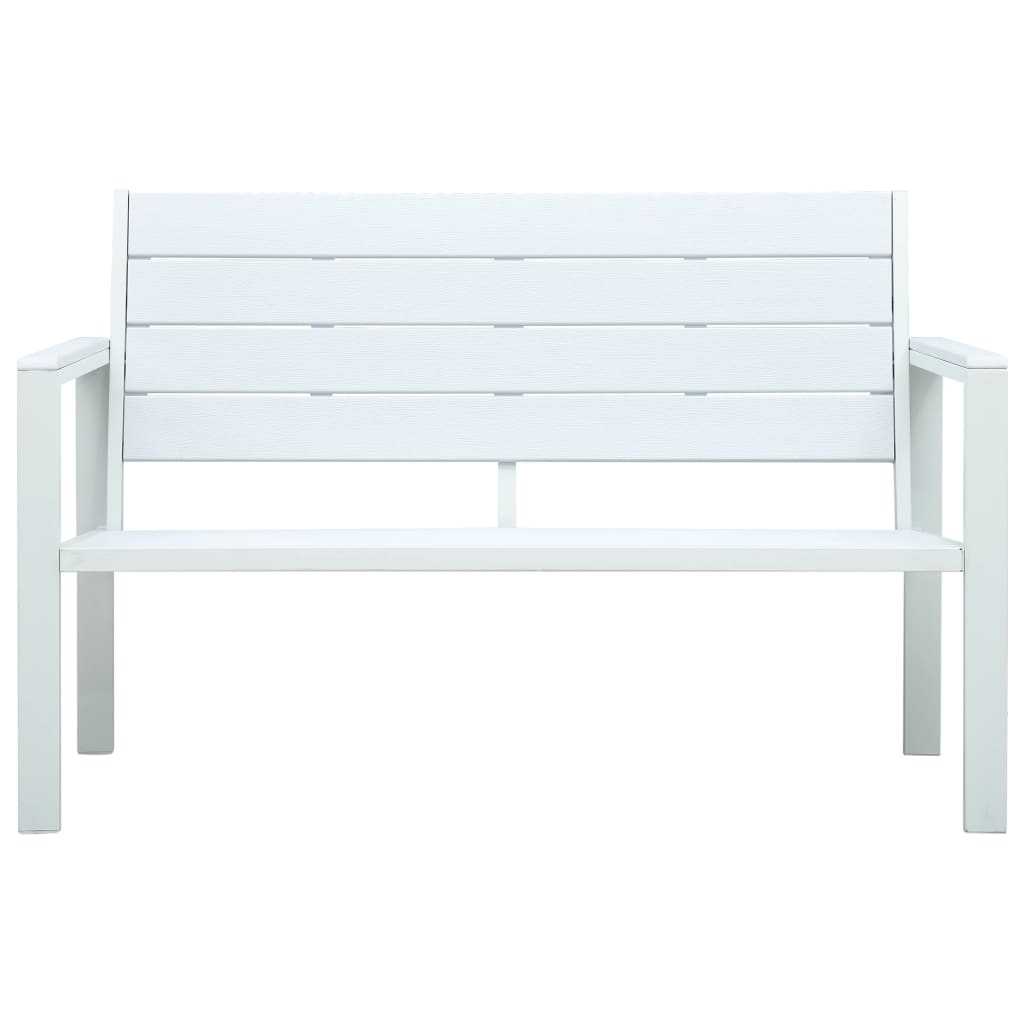 Outdoor Patio 2-Seater Wood Look Bench Outside Chair Seat Seating Benches
