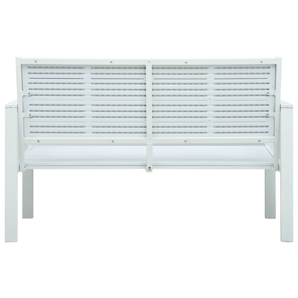 Outdoor Patio 2-Seater Wood Look Bench Outside Chair Seat Seating Benches