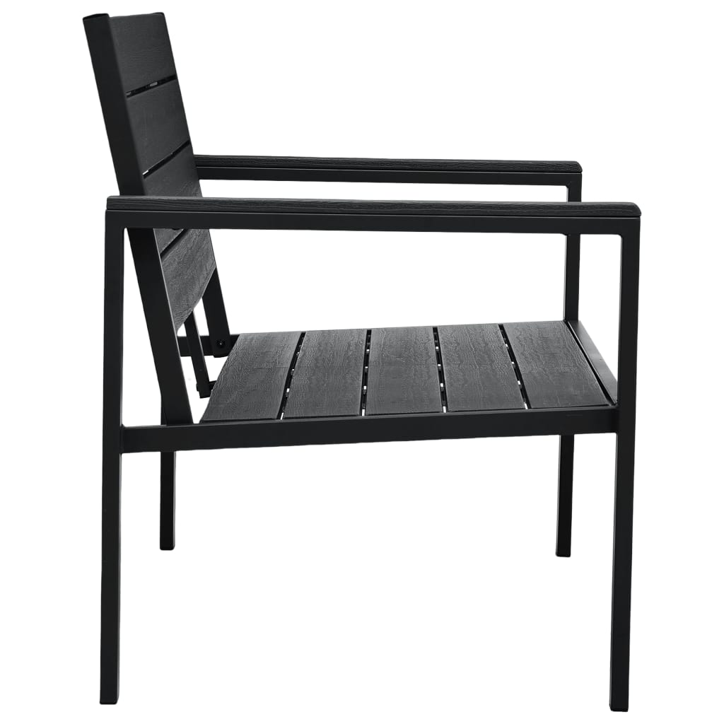Outdoor Patio 2-Seater Wood Look Bench Outside Chair Seat Seating Benches