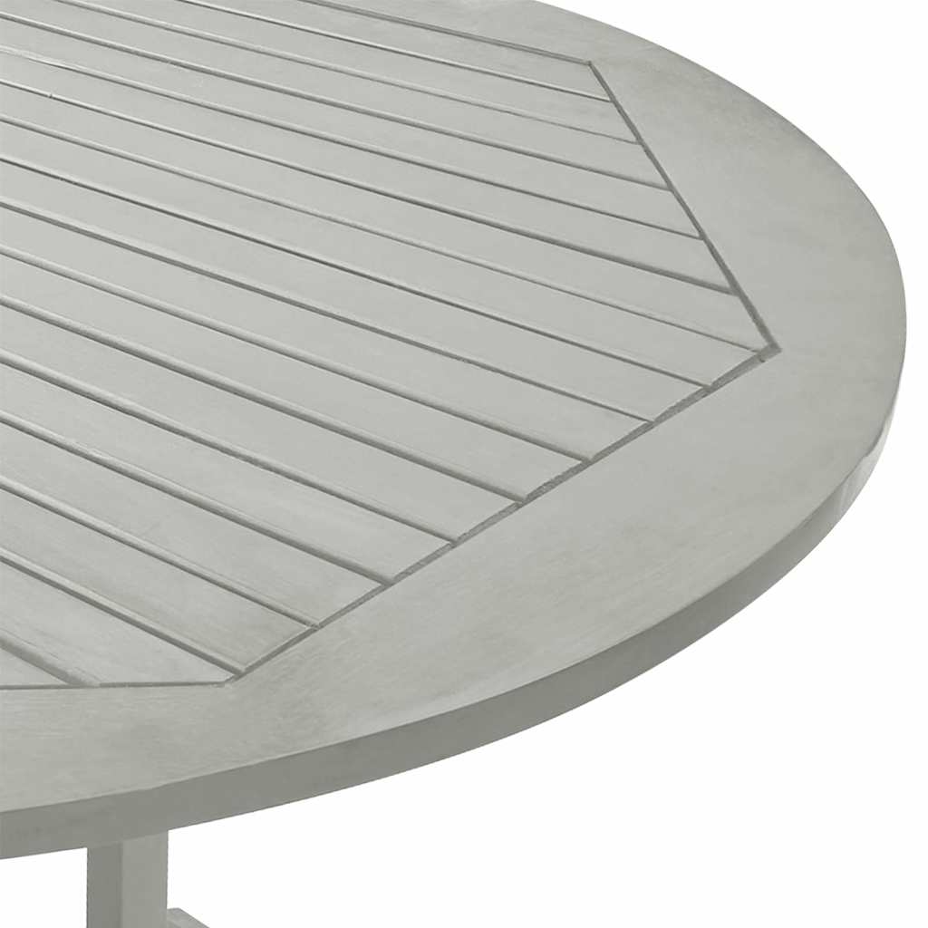 vidaXL Dining Table | Grey | Solid acacia wood with grey wash finish | Medium