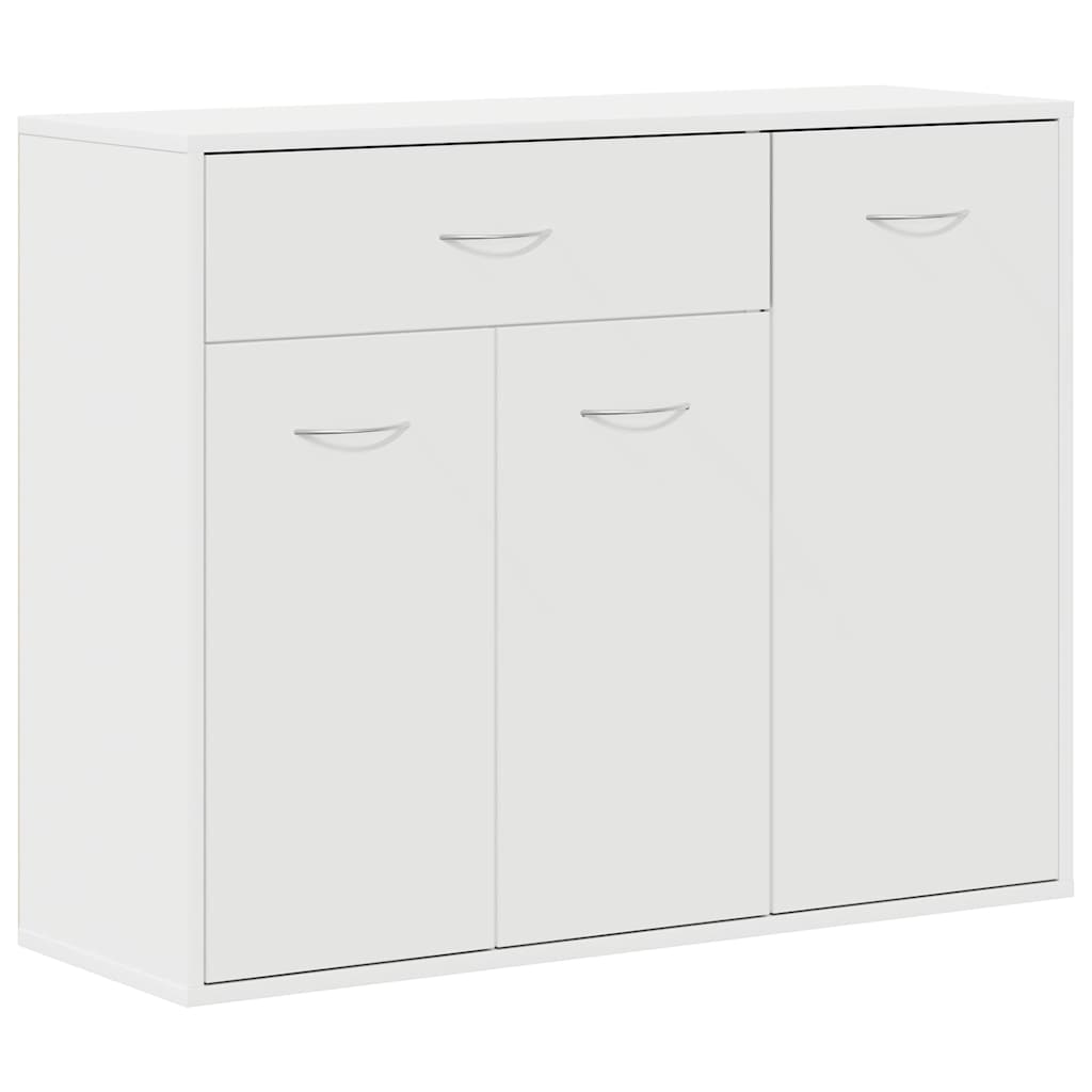 Modern Wooden Sideboard Storage Cabinet Unit With 3 Doors & Drawer Wood