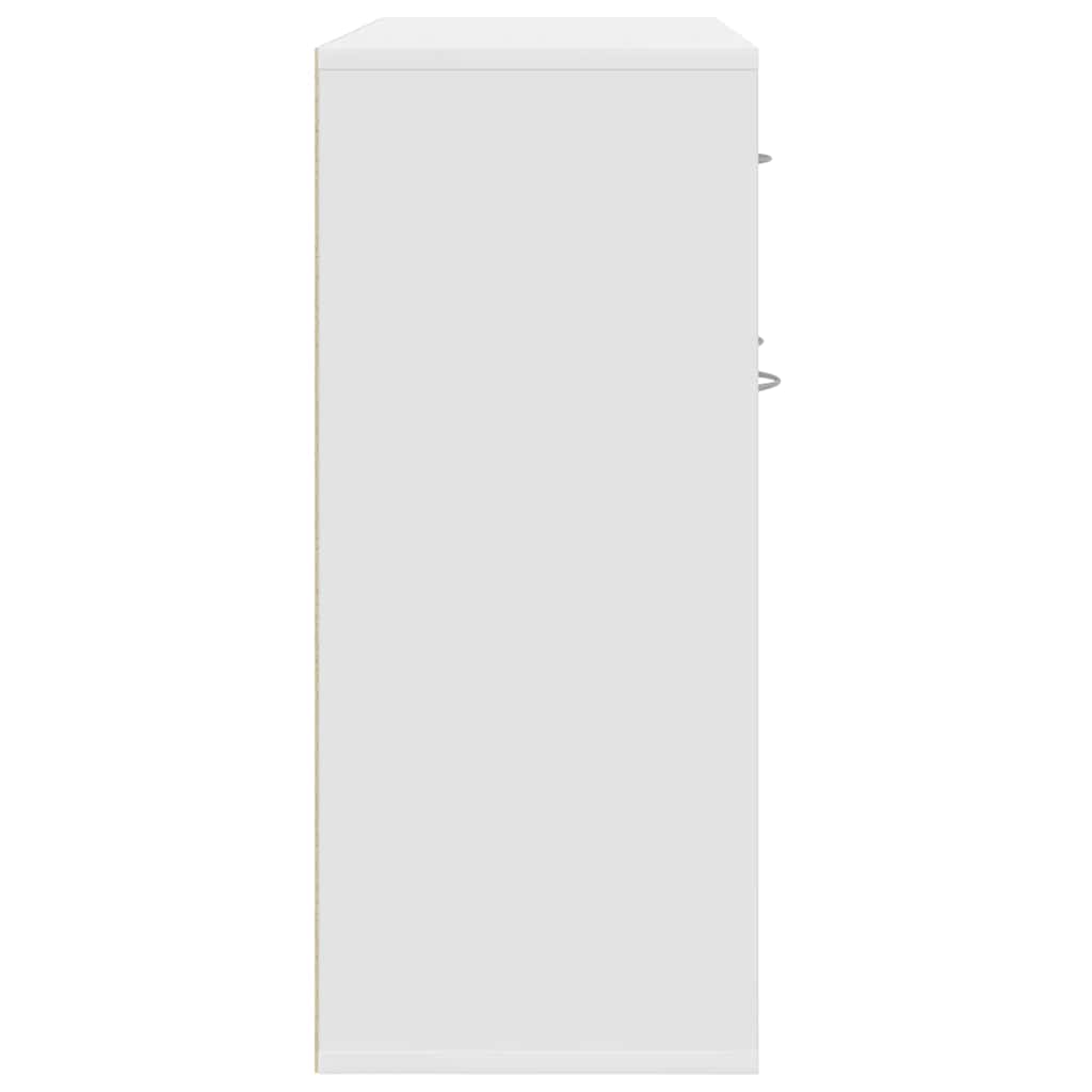 Modern Wooden Sideboard Storage Cabinet Unit With 3 Doors & Drawer Wood