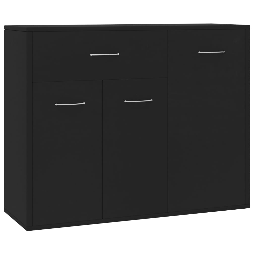Modern Wooden Sideboard Storage Cabinet Unit With 3 Doors & Drawer Wood