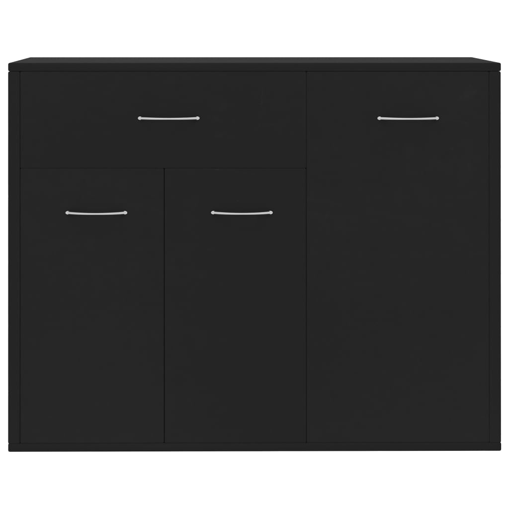 Modern Wooden Sideboard Storage Cabinet Unit With 3 Doors & Drawer Wood