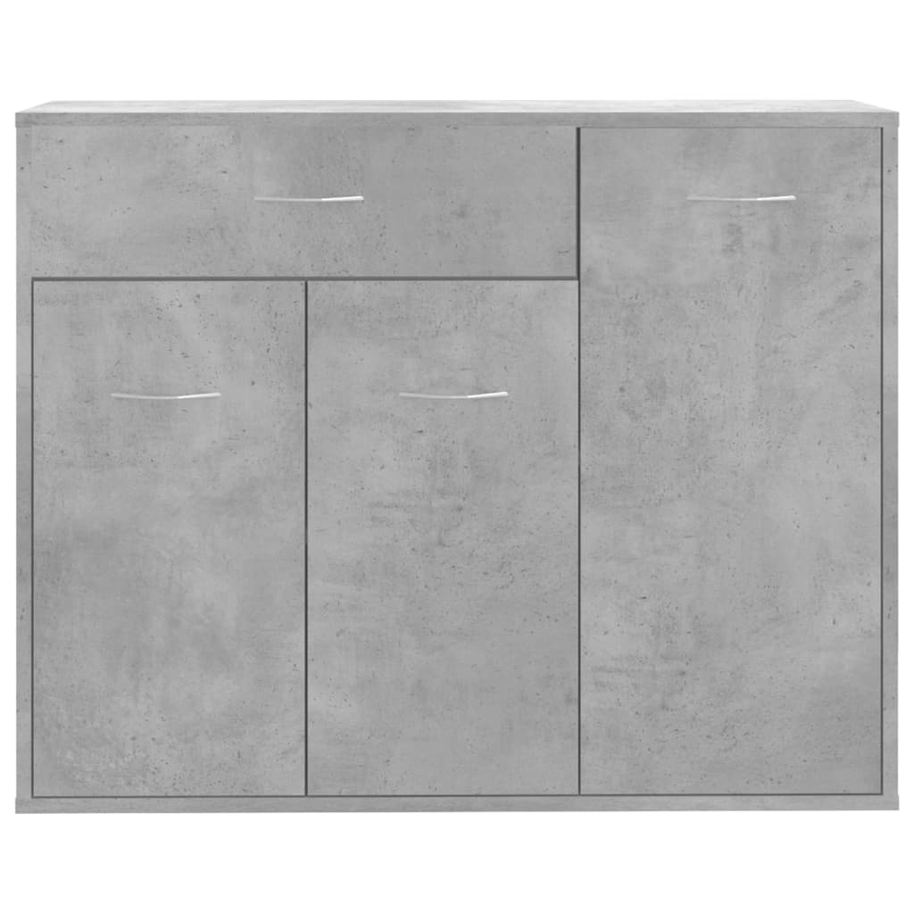 Modern Wooden Sideboard Storage Cabinet Unit With 3 Doors & Drawer Wood