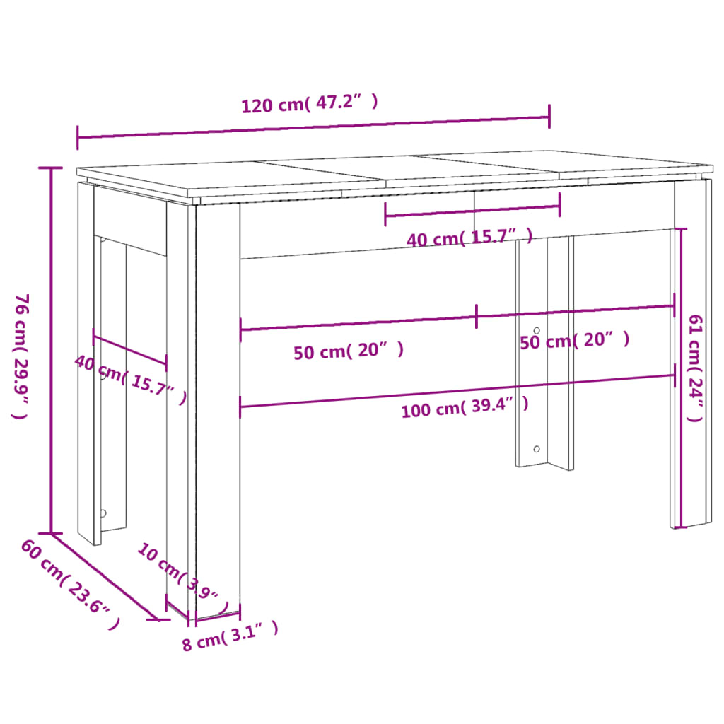 Modern Wooden Dining Room Rectangular Dining Table Wood Dinner Tables