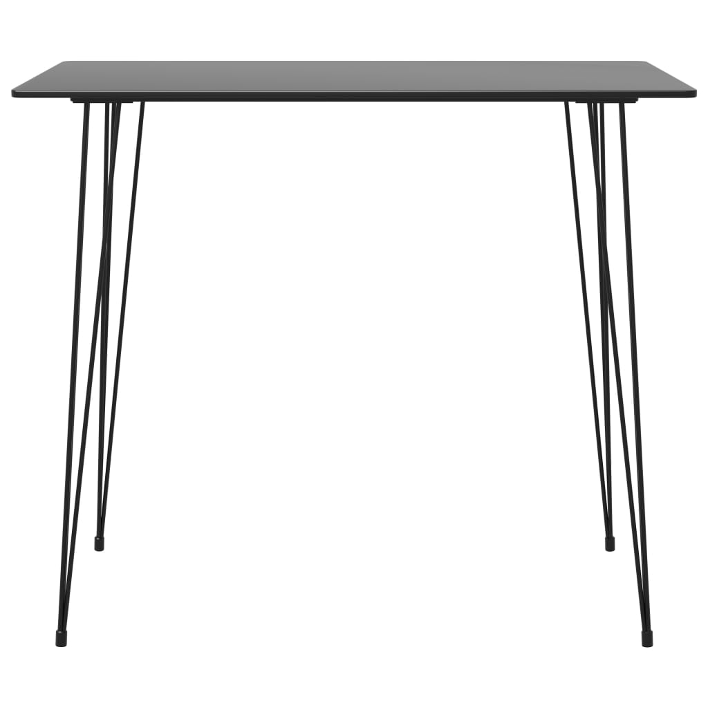 Bar Table Black 120x60x105 cm