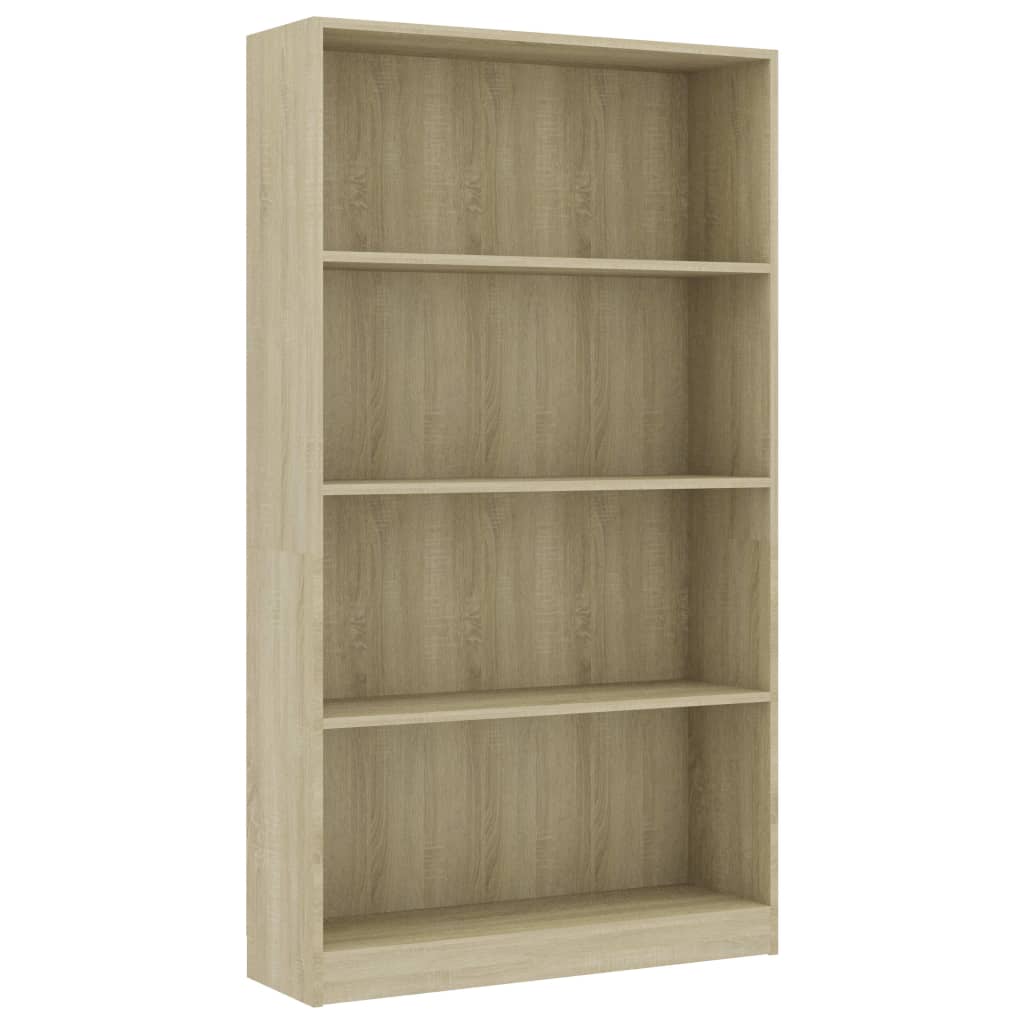 Modern Wooden 4-Tier Open Bookcase Book Storage Cabinet Unit Shelving Wood