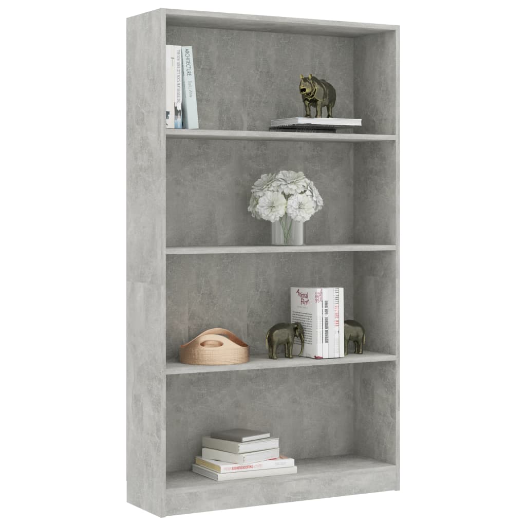 Modern Wooden 4-Tier Open Bookcase Book Storage Cabinet Unit Shelving Wood