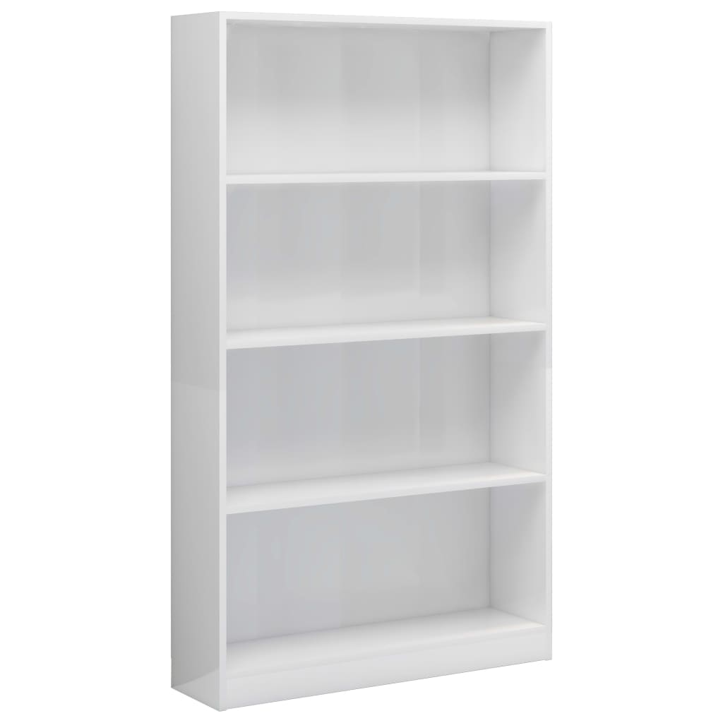 Modern Wooden 4-Tier Open Bookcase Book Storage Cabinet Unit Shelving Wood