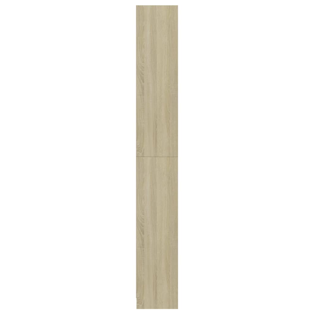 5-Tier Book Cabinet Sonoma Oak 80x24x175 cm Engineered Wood