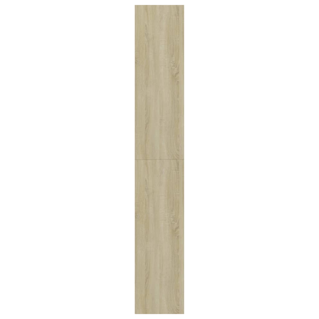 5-Tier Book Cabinet Sonoma Oak 80x30x189 cm Engineered Wood