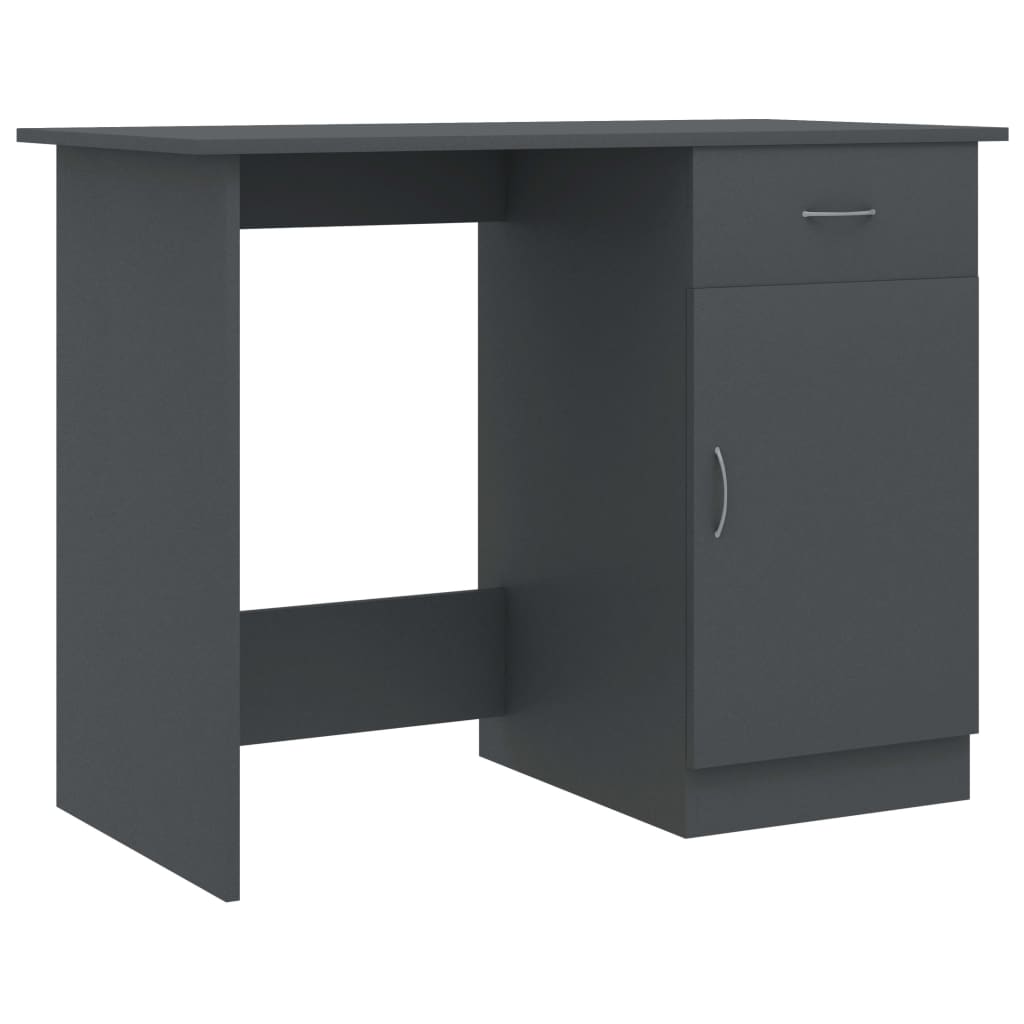 Desk Grey 100x50x76 cm Engineered Wood