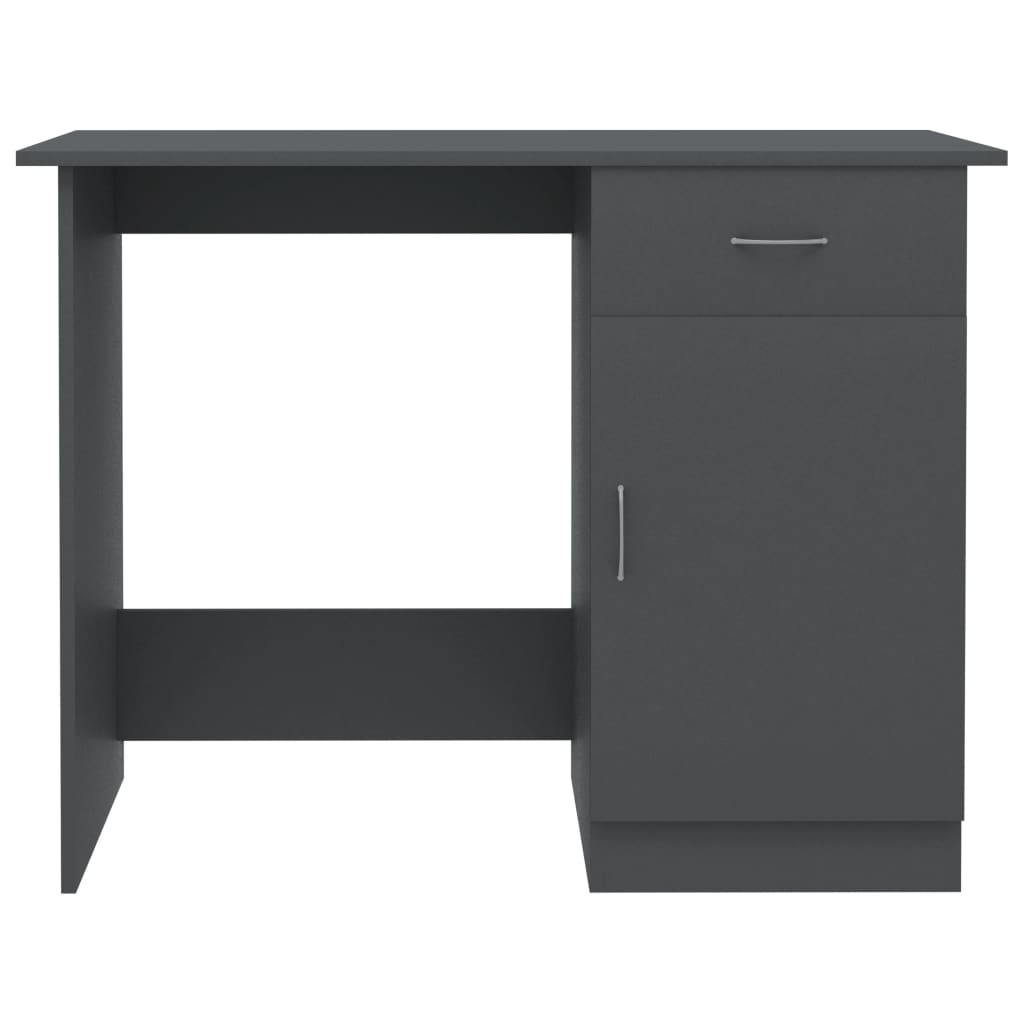 Desk Grey 100x50x76 cm Engineered Wood