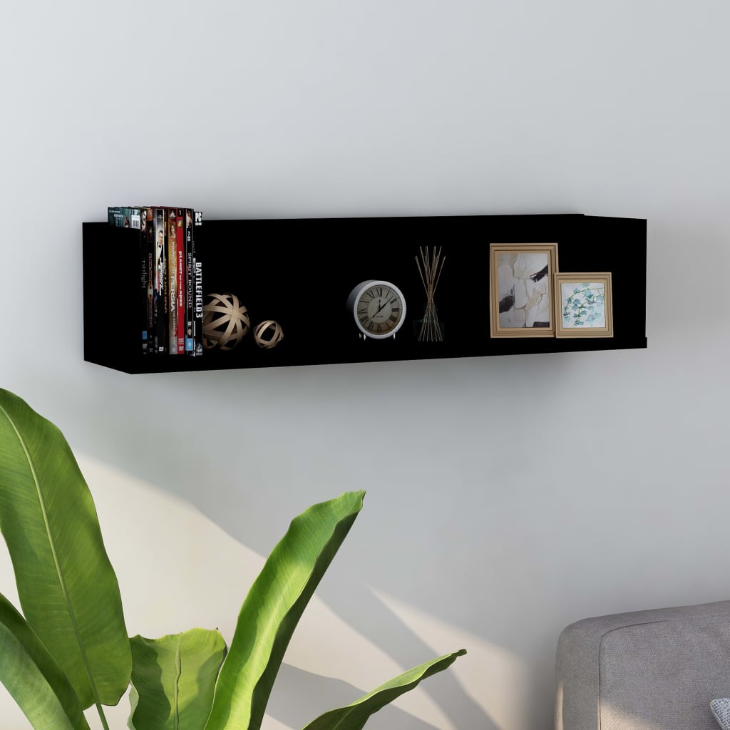 Cd Wall Shelf 75X18X18 Cm Engineered Wood