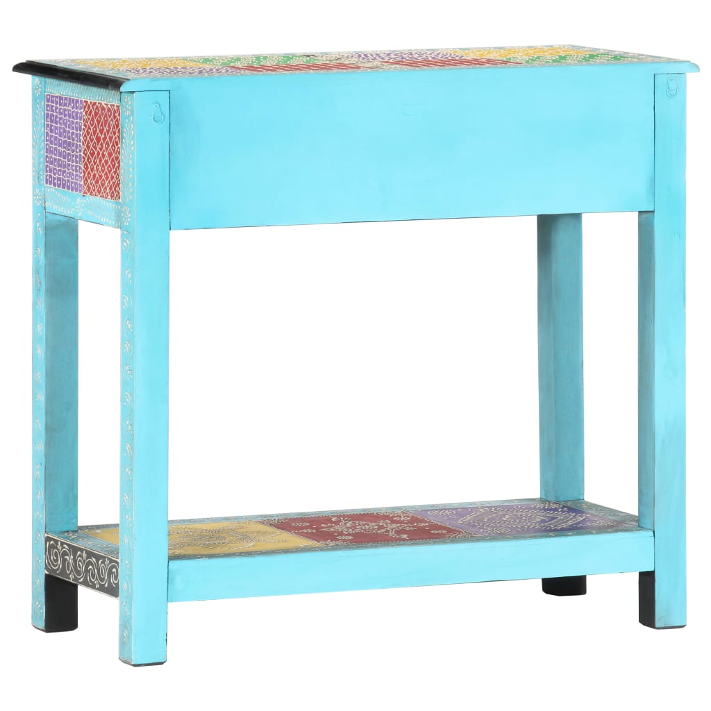 New Hand Painted Console Table 80x35x75 cm Solid Mango Wood