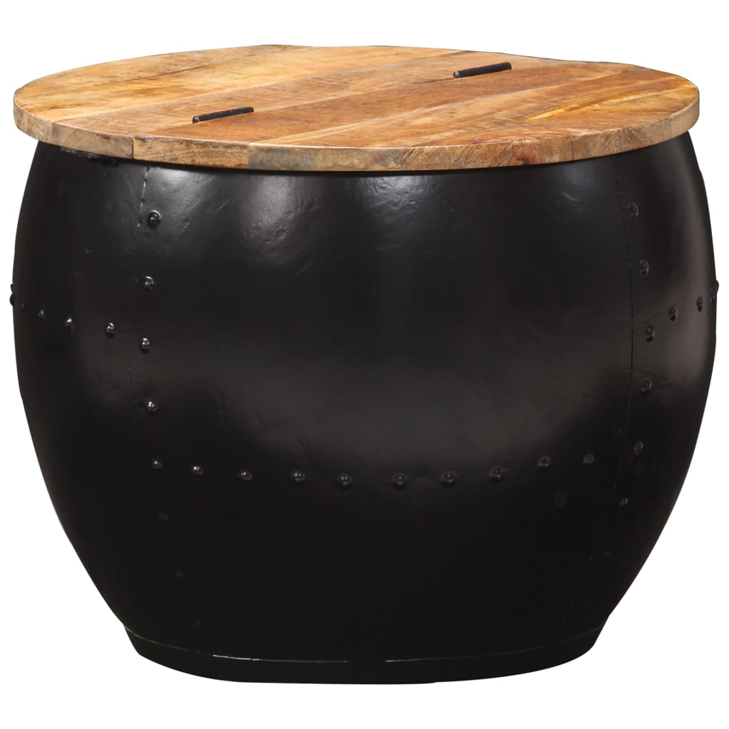 Coffee Table Round 53x43 cm Solid Mango Wood