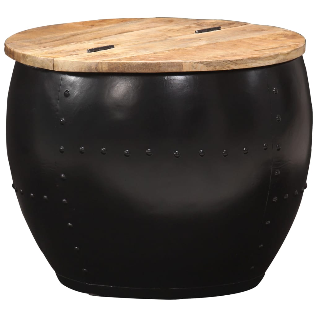 Coffee Table Round 53x43 cm Solid Mango Wood