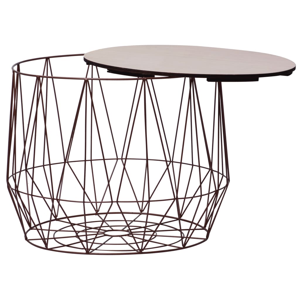 Coffee Table 2 pcs Copper