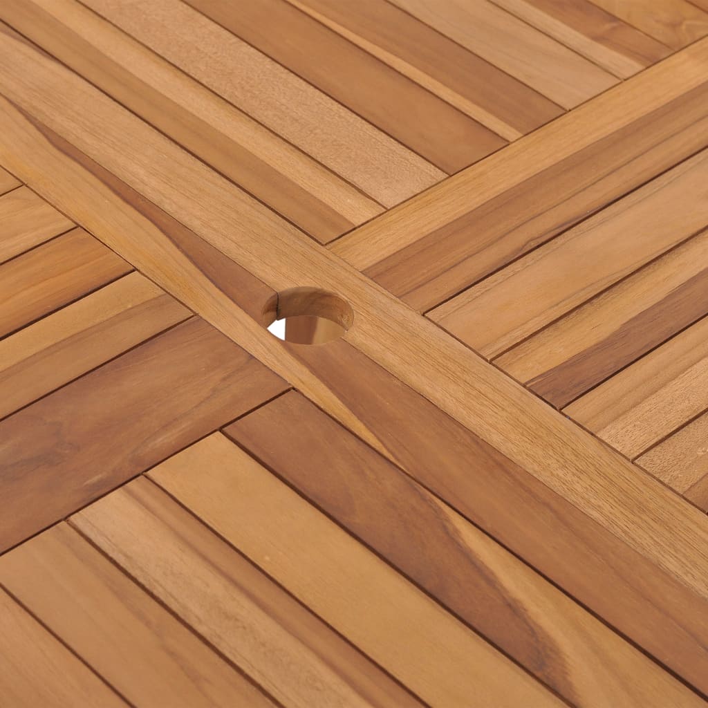 Garden Table 120x120x75 cm Solid Teak Wood