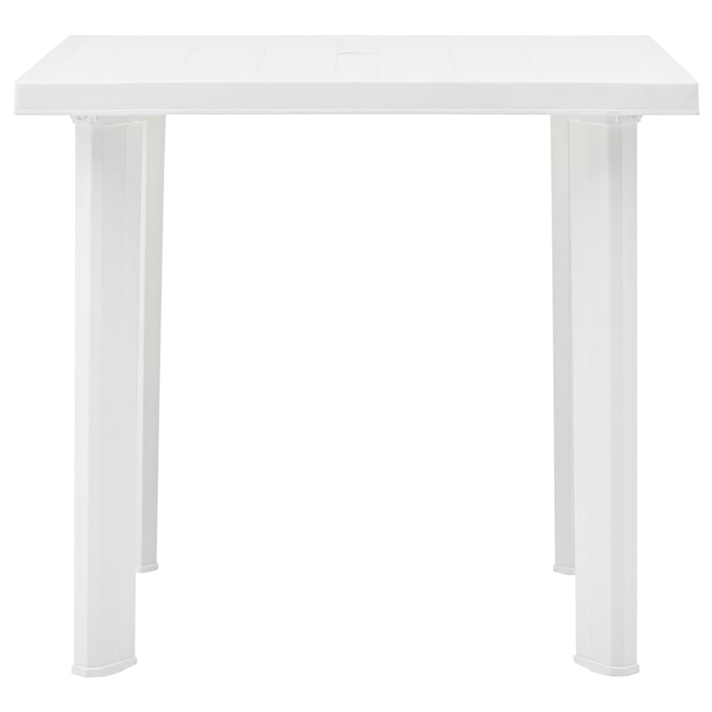Outdoor Patio Plastic Square Garden Dining Table With Umbrella Hole Tables