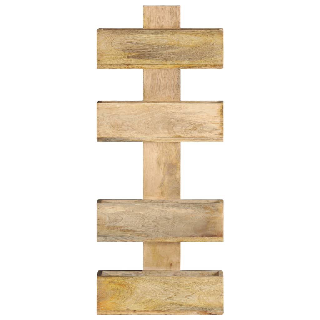 Magazine Wall Rack 30x11x72 cm Solid Mango Wood