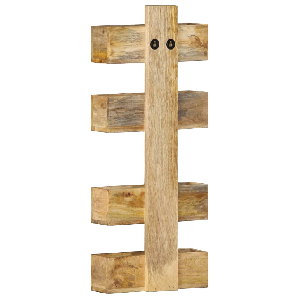 Magazine Wall Rack 30x11x72 cm Solid Mango Wood